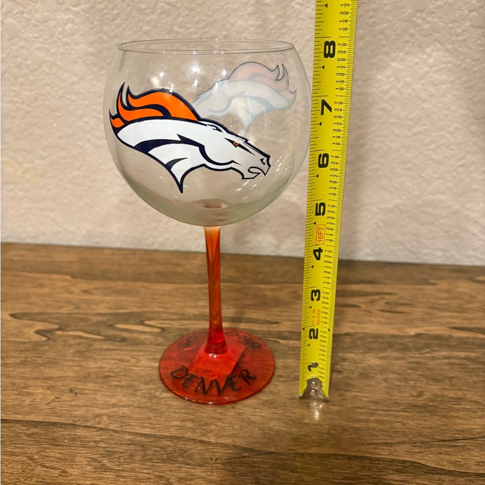 Denver Broncos Wine Glass—New! - Picture 4 of 9